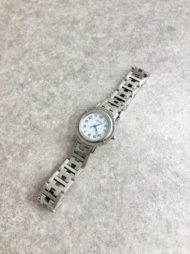 HERMES エルメス 腕時計 シルバー ステンレススチール クォーツ クリッパー vintage ヴィンテージ オールド bkagrp