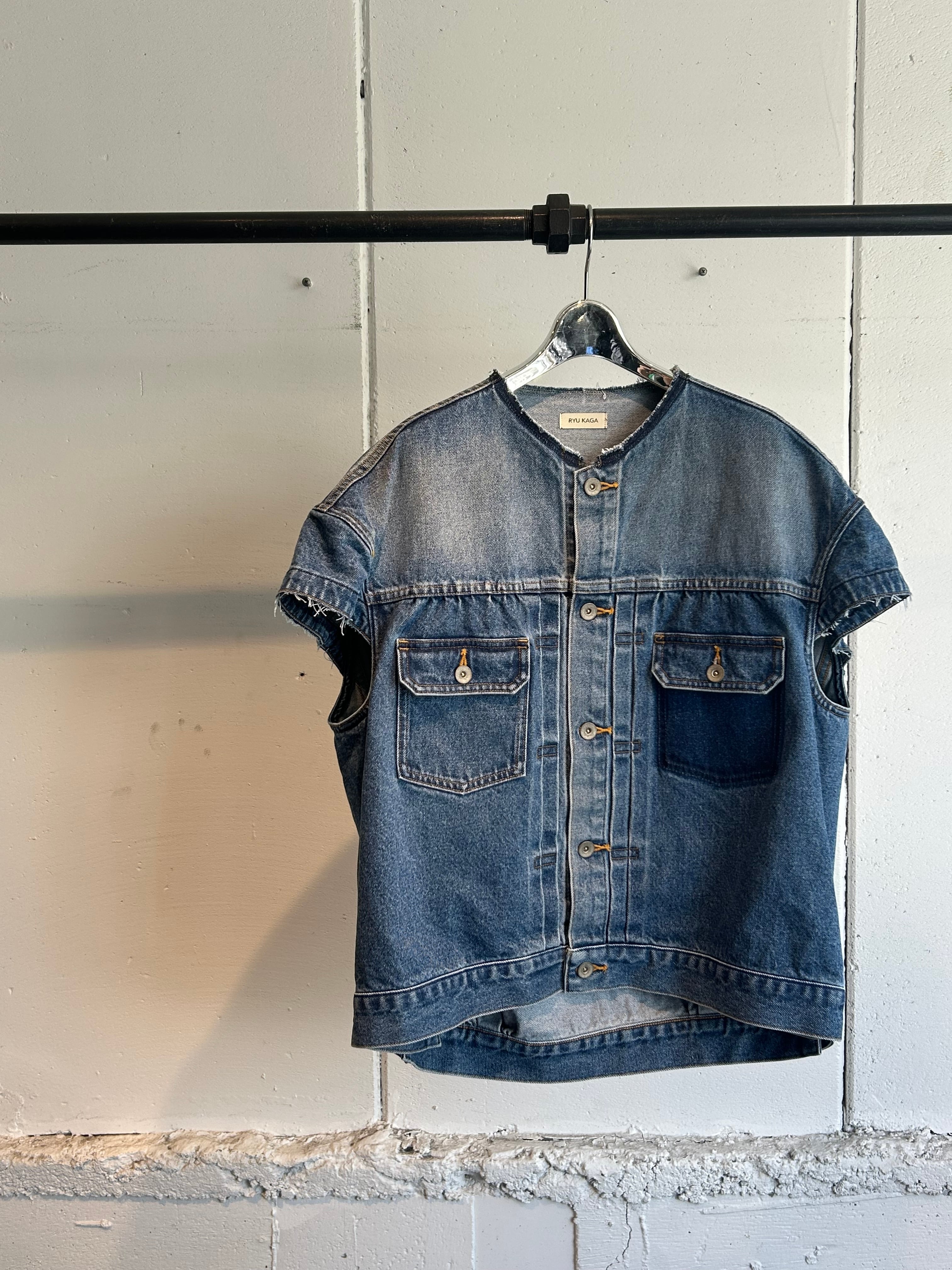 ジャケット・アウター RYU KAGA RYU KAGA cropped denim jacket | AAR