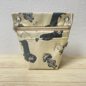 【Lサイズ】犬柄・ダックス、プードル|BIG消臭ポーチ★小型犬・多頭飼い〜中・大型犬 うんち回収 排泄