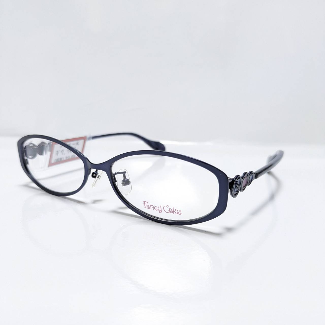 【FancyCake】オーバルメタルフレーム ネイビー