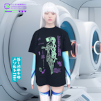 AI girl｜Tシャツ-黒