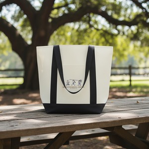 GO GO WONDERFUL WORLD!-ポリバイカラー保冷トート(M/インクブラック)