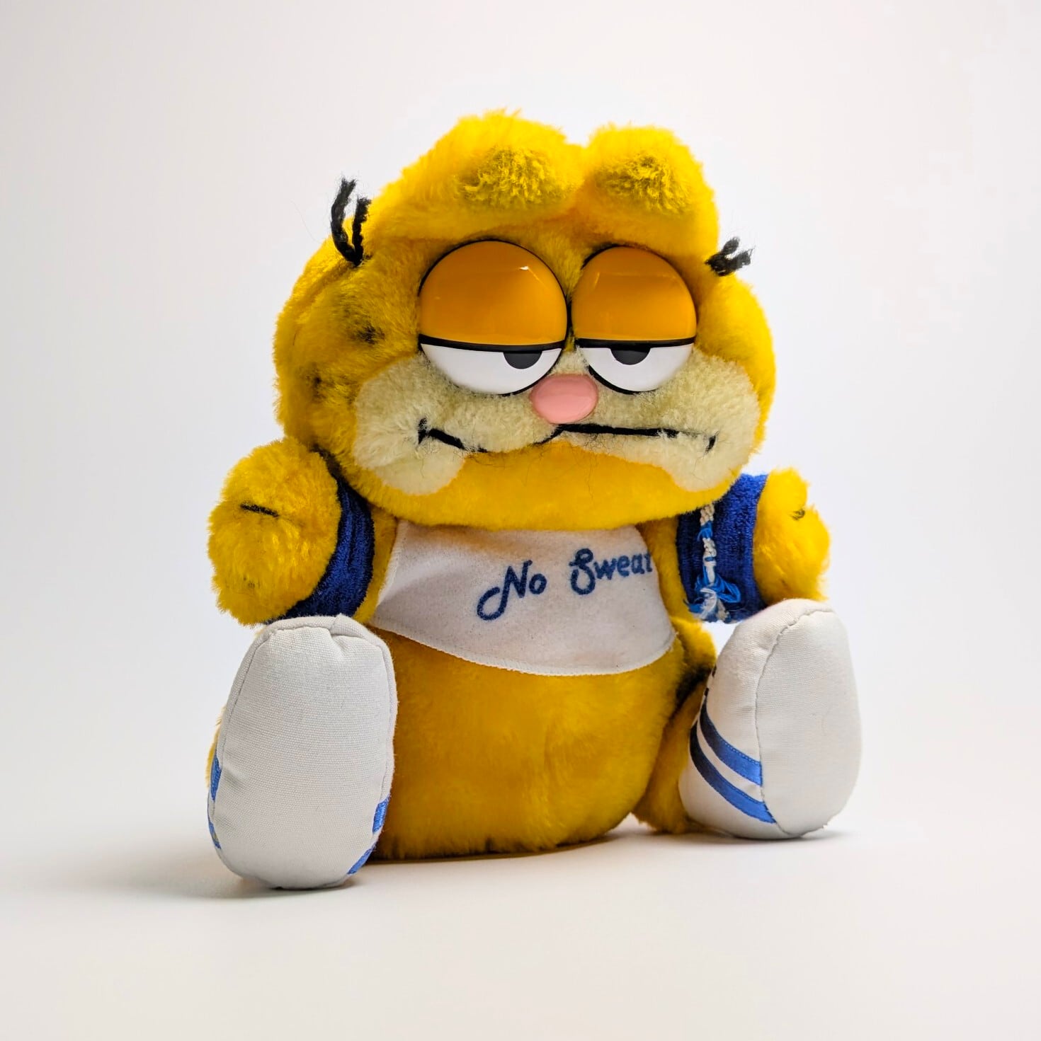 ☆ VINTAGE 1980年代初期 ☆【 Garfield ( ガーフィールド ) 】『 ガーフィールドNo Sweat 』ぬいぐるみ プラッシュ plush 1980年代年製 〚アメリカン雑貨 アメトイ〛