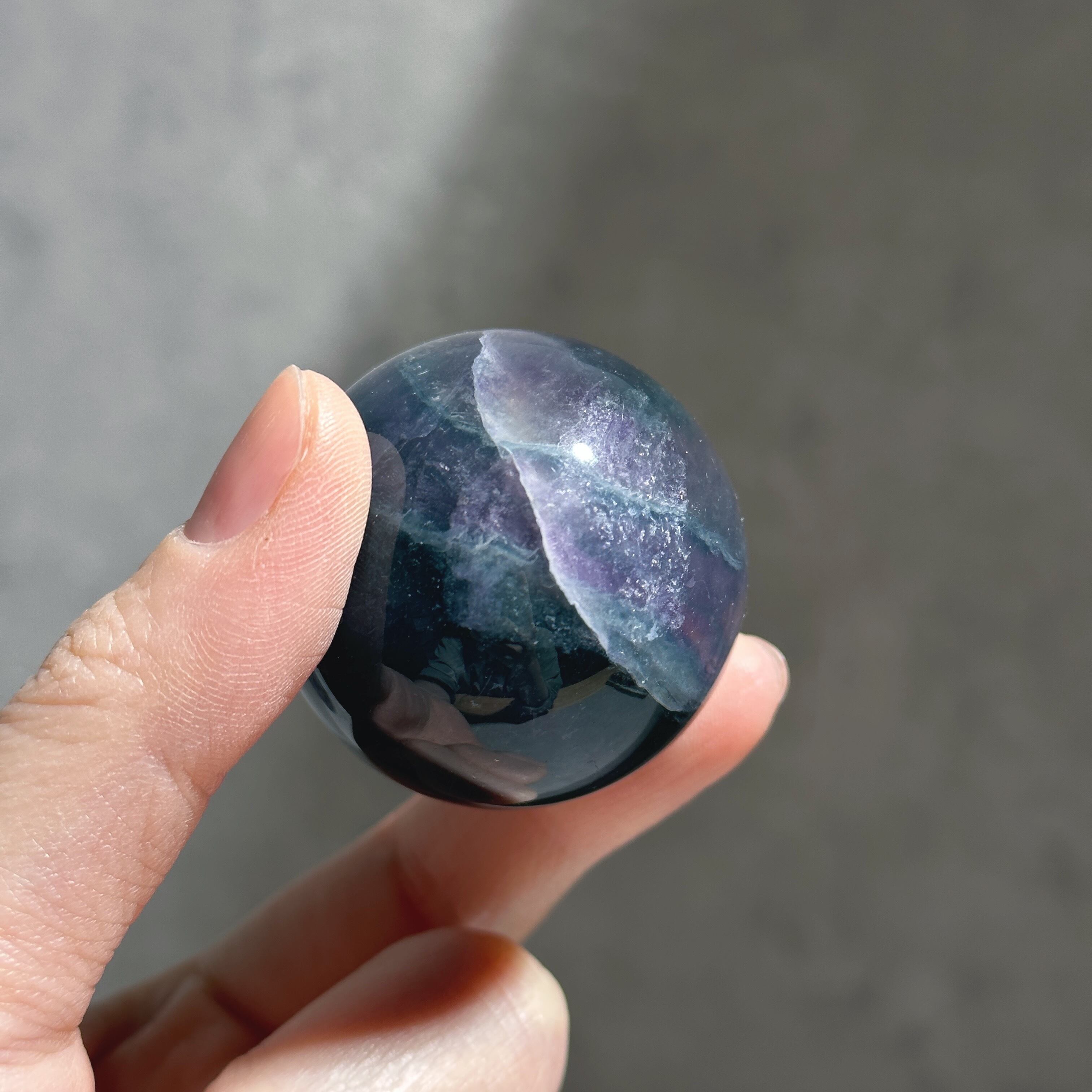 レインボーフローライト スフィア（丸玉）13◇Bicolor Fluorite Sphere