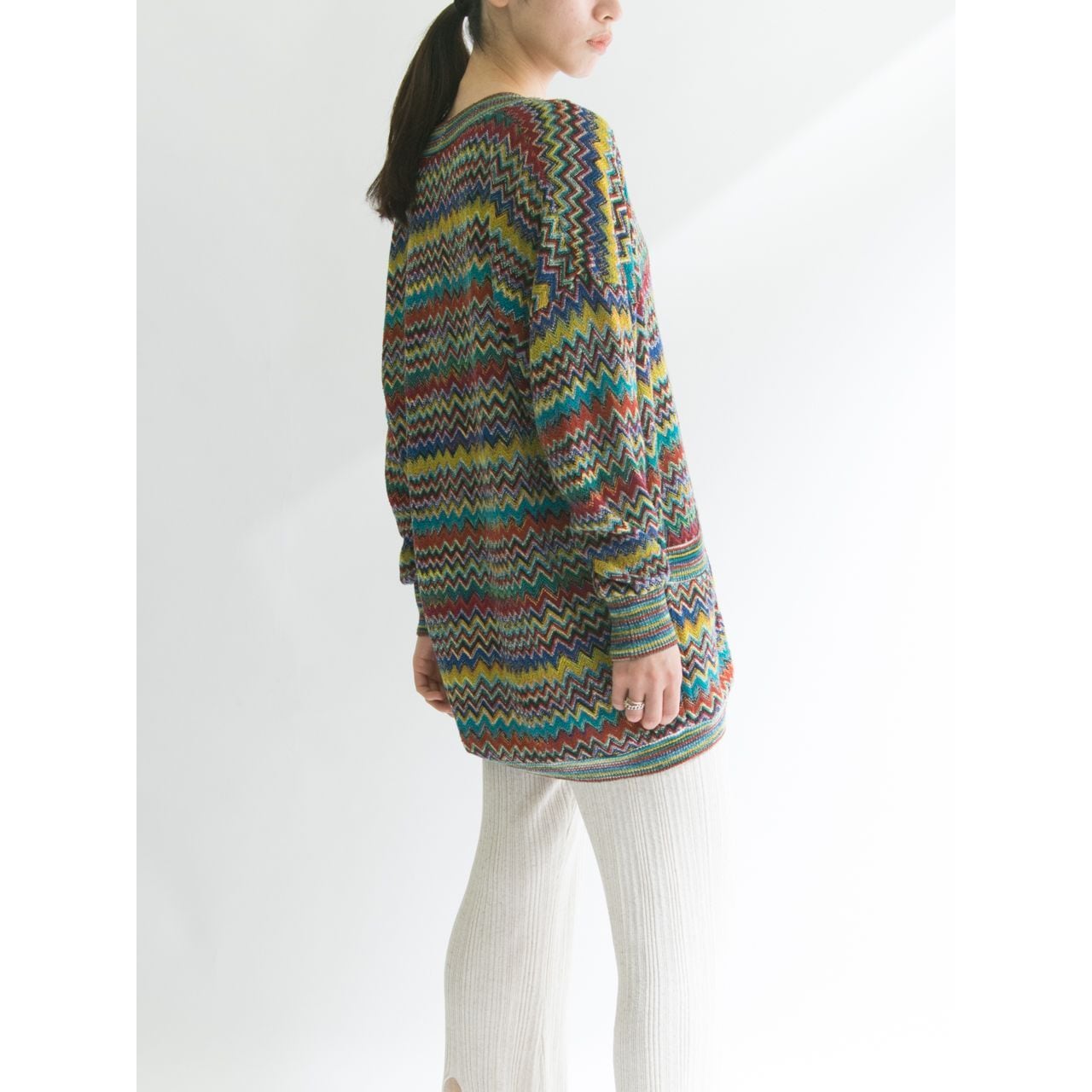 【MISSONI】Made in Italy ziigzag knit cardigan（ミッソーニ イタリア製 ジグザグニットカーディガン）5b