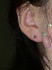 【予約】Cross mini pierce
