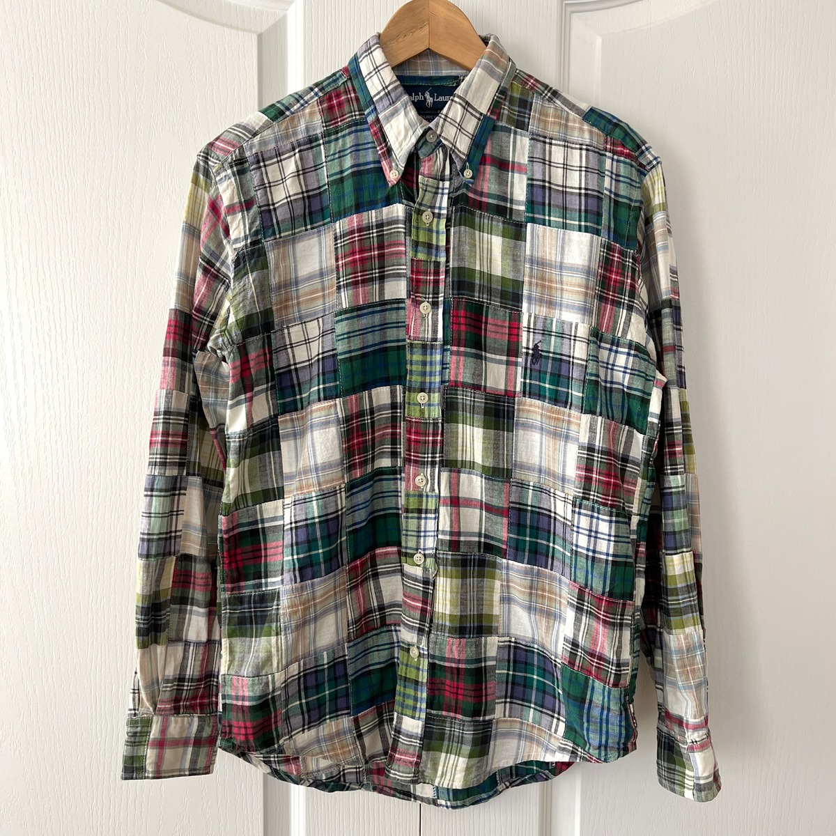 Ralph Lauren ラルフローレン パッチワーク クレイジーパターン 長袖 