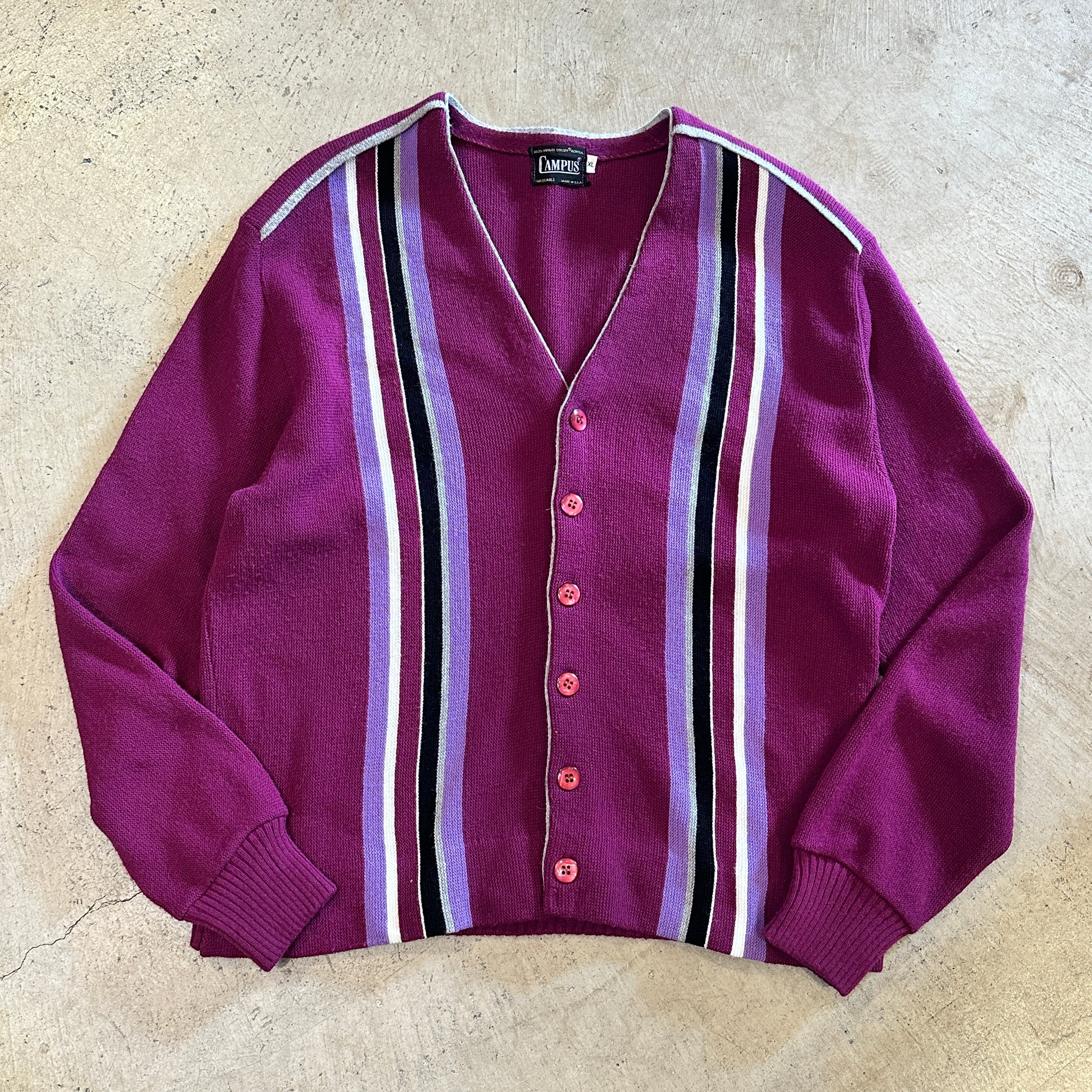 1960s CAMPUS ACRYLIC CARDIGAN | safarionline