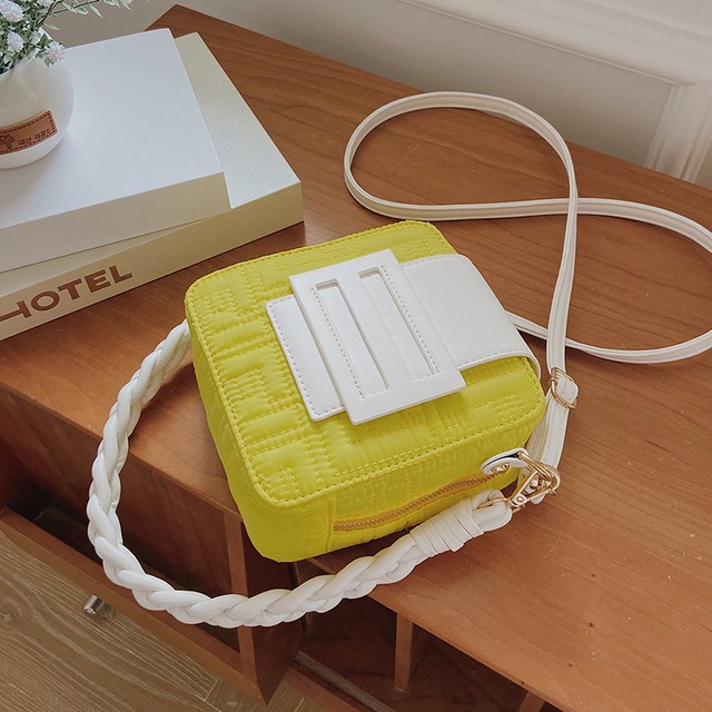 サマー 夏物 スクウェア メッセンジャーバッグ 手作りハンドバック33613786743