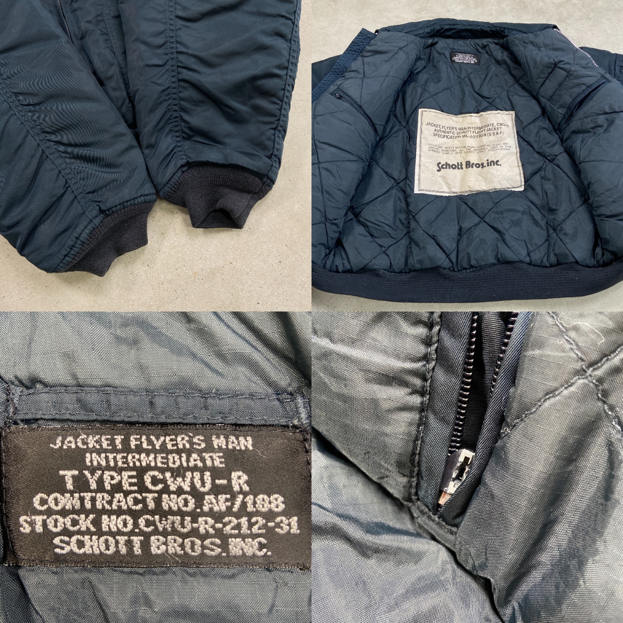 Schott ショット CWU-R ミリタリー フライトジャケット メンズL相当 