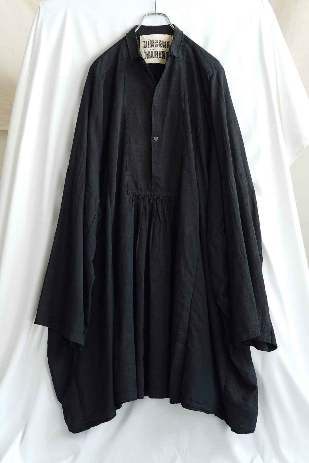 VINCENT JALBERT - VINTAGE FRENCH SMOCK, ENLARGE / BLACK
