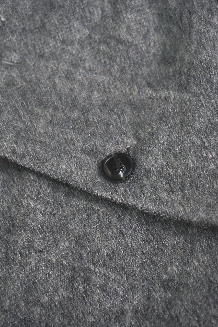 Wool Linen Tweed Wide Pants