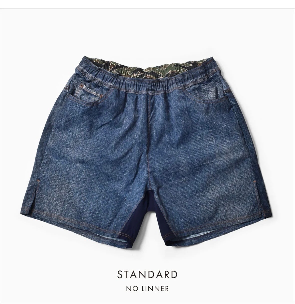 MMA(MOUNTAIN MARTIAL ATRTS) MMA Denim-print Run Shorts Standard (Denim60)