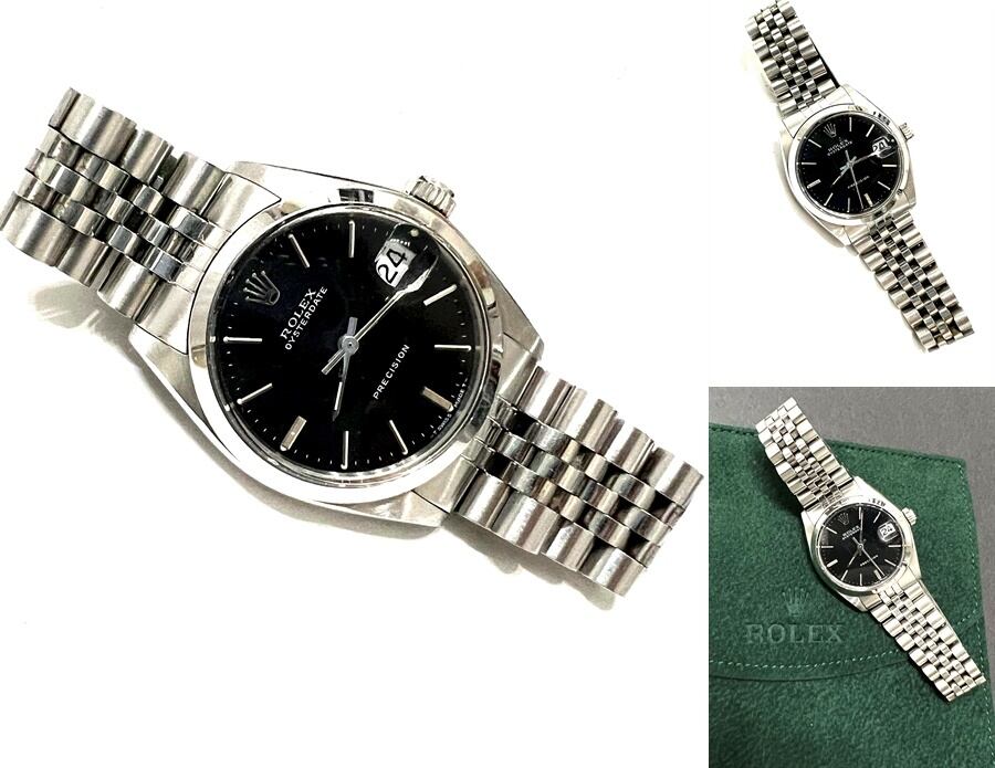 ROLEX ロレックス オイスター デイト ブラック 手巻き ジュビリー