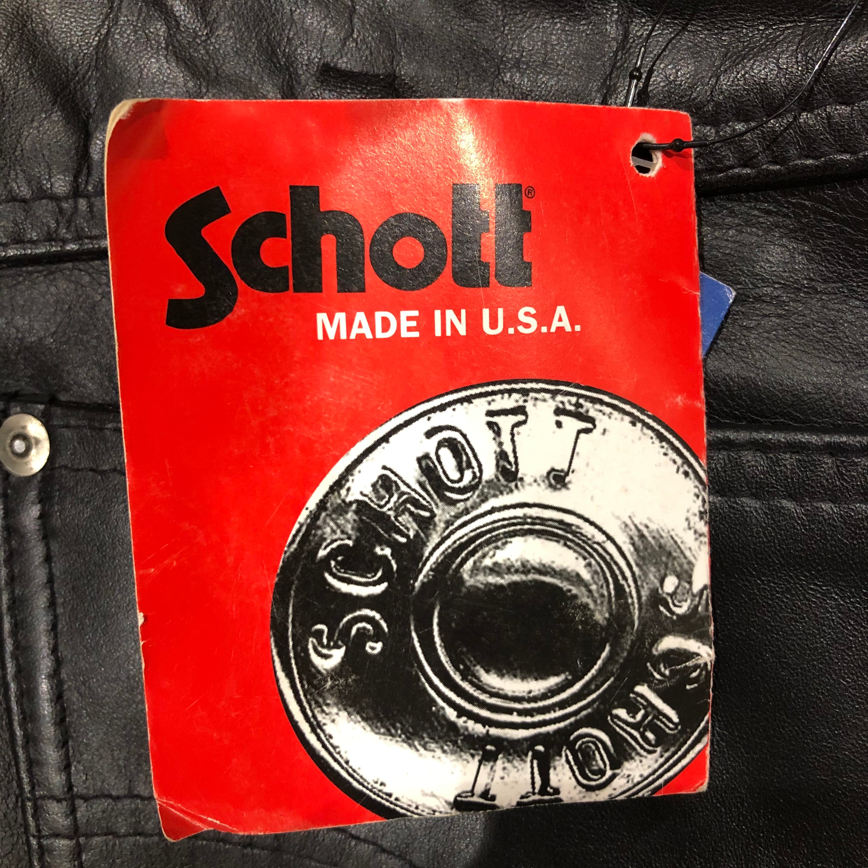 Schott(ショット)#600ストレートレザーパンツ デッドストック ...