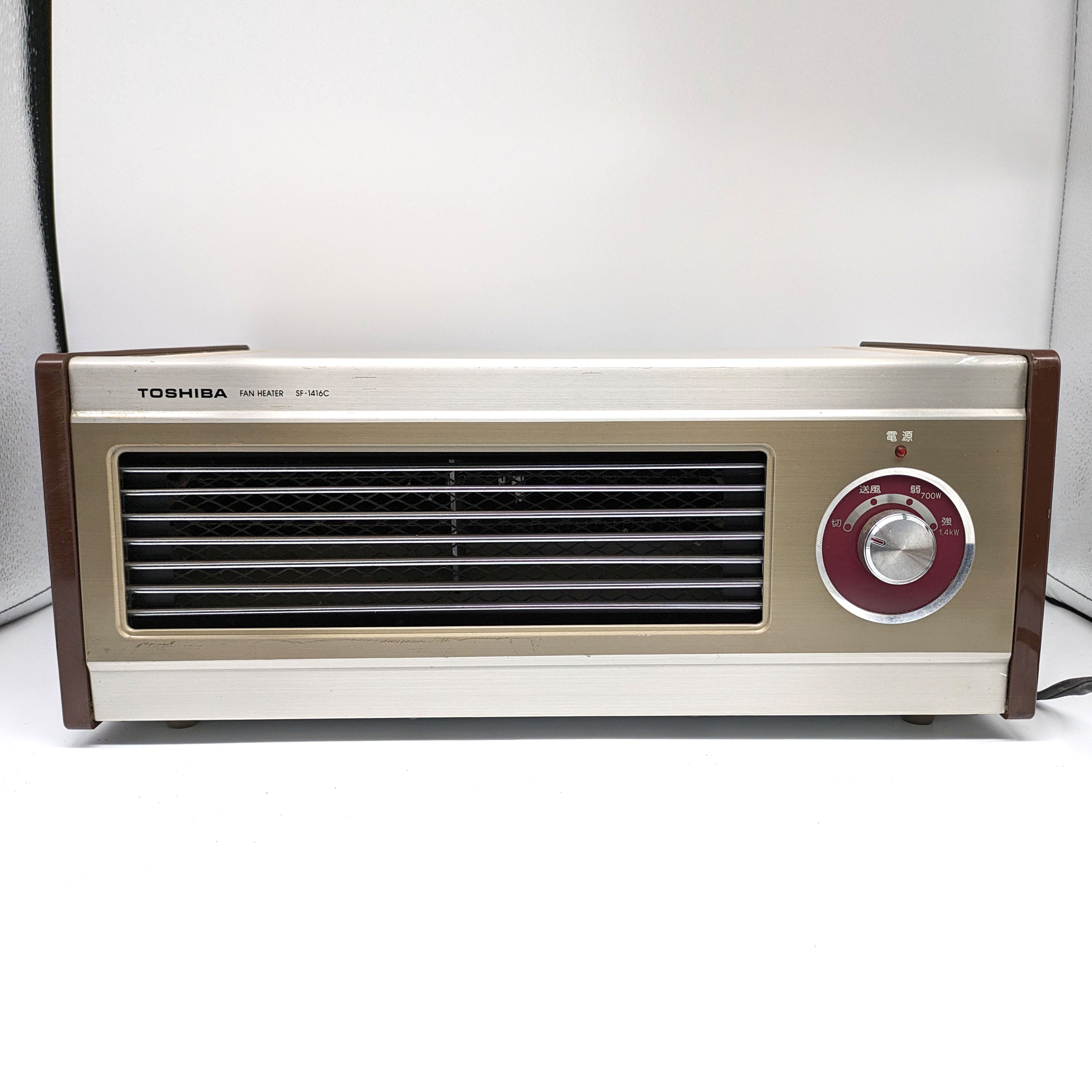 TOSHIBA(東芝)・電気温風器・ファンヒーター・SF-1416C・レトロ TOSHIBA(東芝)・電気温風器・ファンヒーター・SF-1416C・レトロ