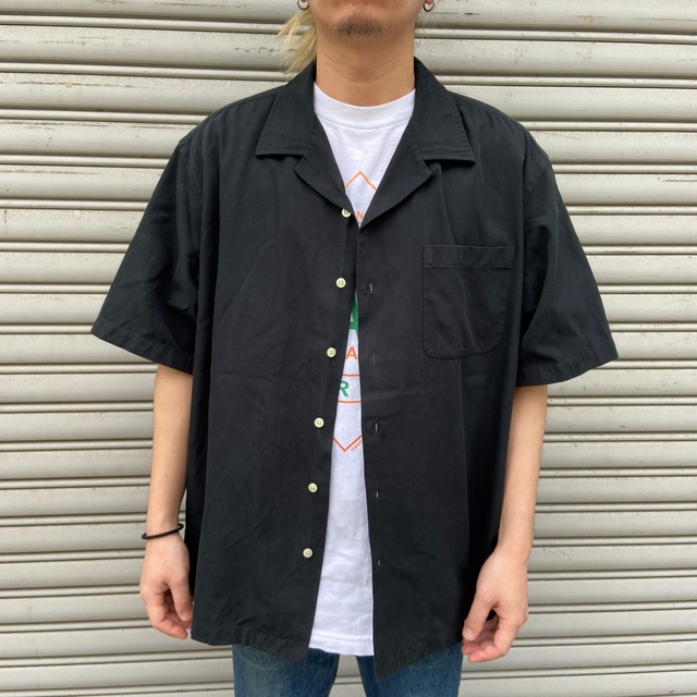 ラルフローレン　CALDWELL シルクコットンオープンカラーシャツ　ポニーなし