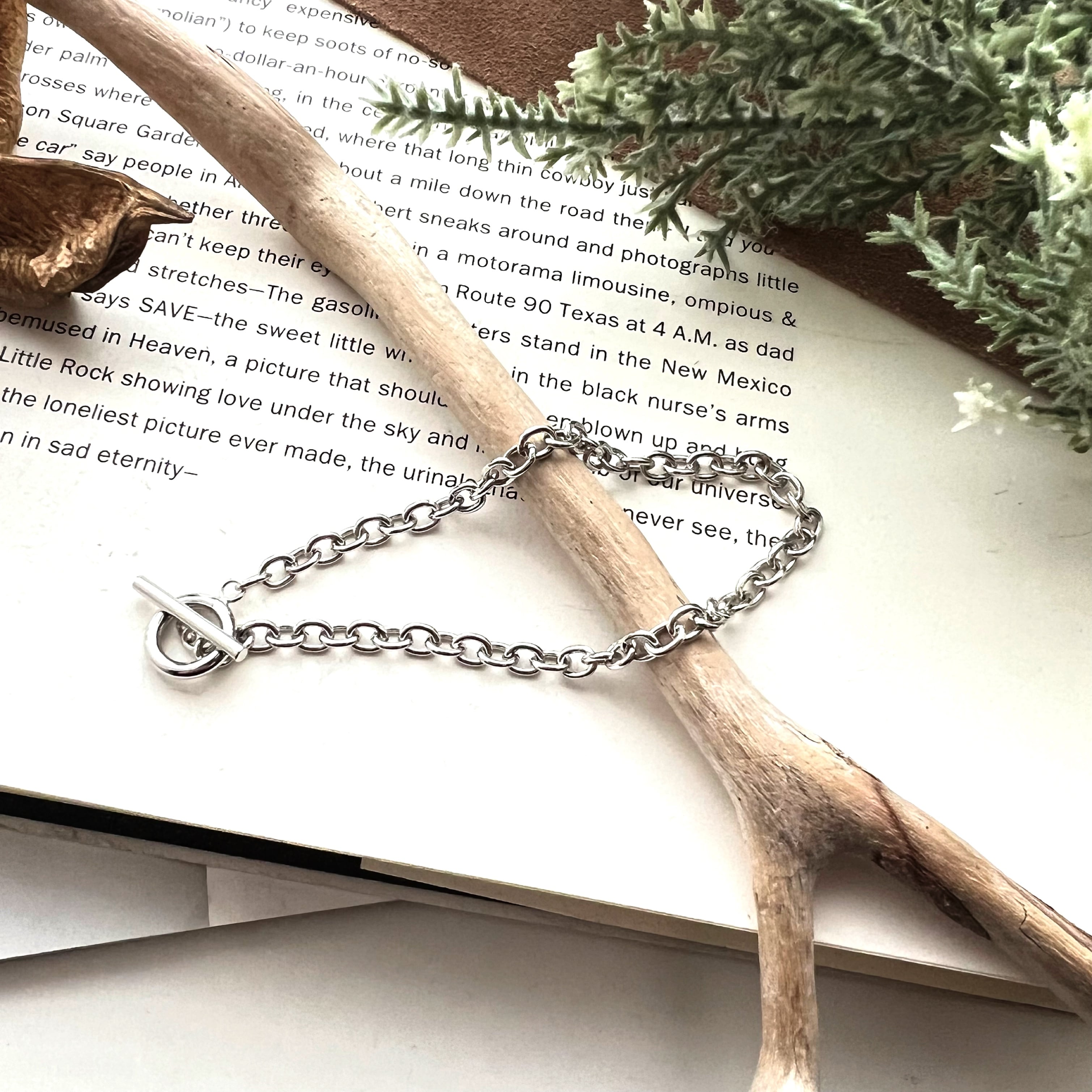 Simple Chain Bracelet【SILVER】 | Akto