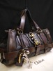 レア★Chloe クロエ Keralaケララ ホースチャーム ミニボストン型 レザー トート ハンド バッグ 茶★ ケララの象徴 ホースチャームが主張♪