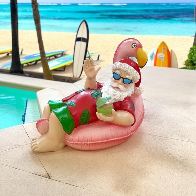 クリスマスインテリア】【サンタクロース】フラミンゴ 浮輪 アロハ