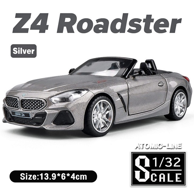 BMW Z4 M40i ミニカー 1/32 全3色 ライト点灯 エンジンサウンド 合金モデル 模型 ジオラマ