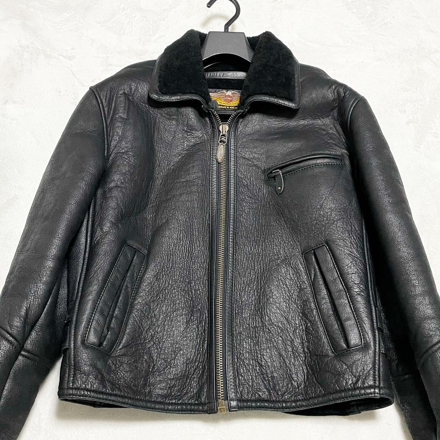 Harley-Davidson ハーレーダビッドソン ムートンジャケット レザー 