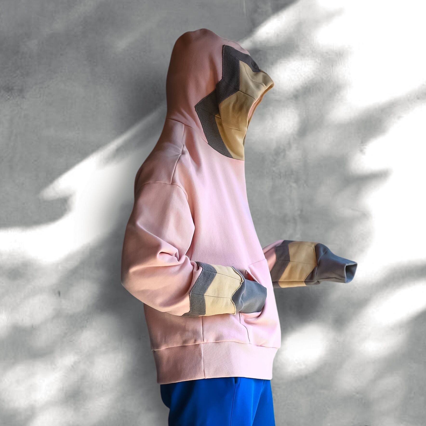 KEITA MARUYAMA】BLOCK PATCHWORK SWEAT HOODIE / ケイタ マルヤマ