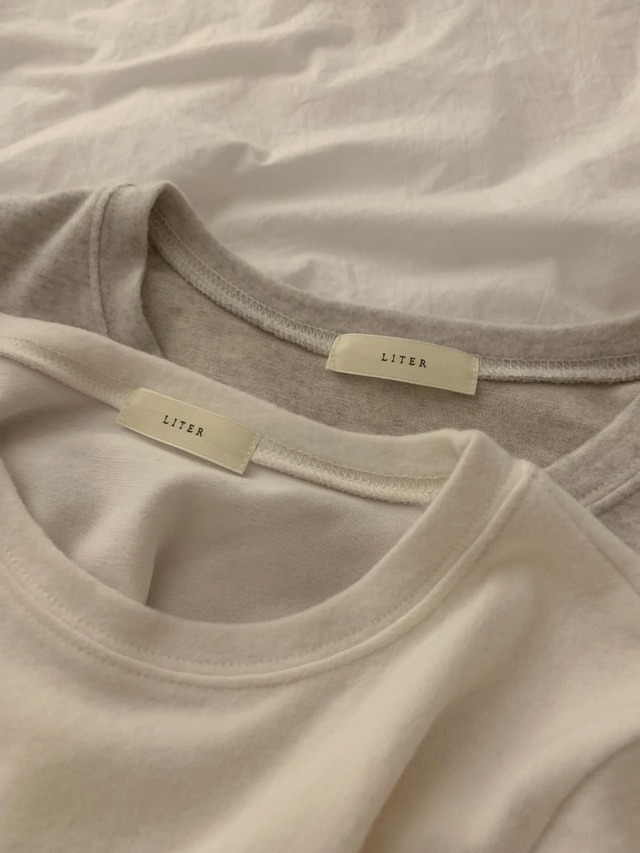(予約)liter / Bol angora warm half sleeve tee / 2color