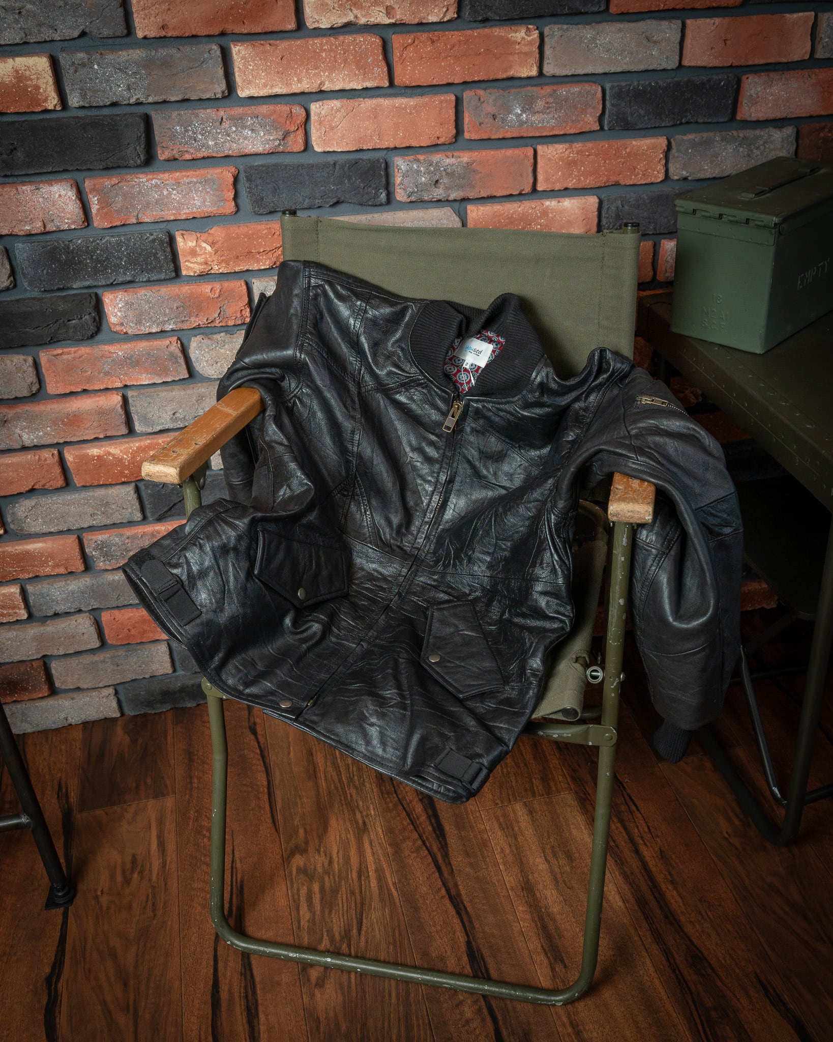 yoused】CANADIAN FLIGHT LEATHER JACKET ユーズド リメイク