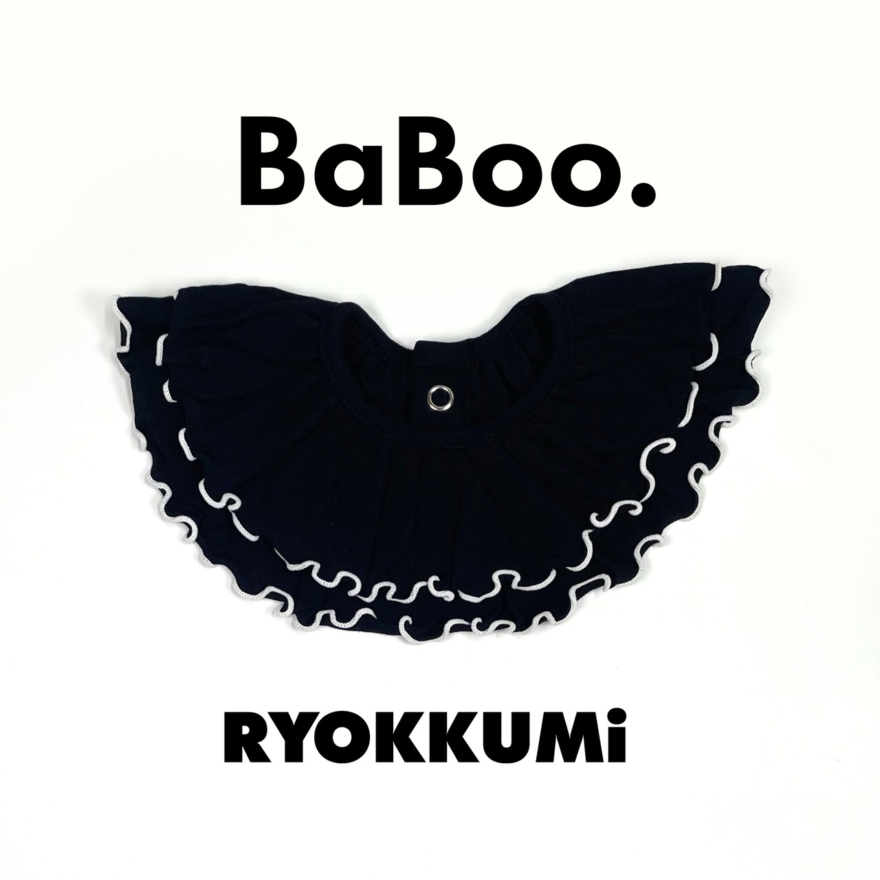 Baboo BiB - Black×White Line