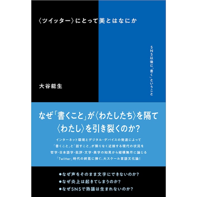 『〈ツイッター〉にとって美とはなにか 　SNS以後に「書く」ということ』