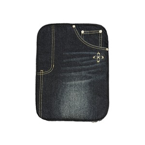 SIZE(1) [SURGERY] surgery denim jeans clover logo clutch bag 'blue denim' 正規品 韓国ブランド 韓国通販 韓国代行 韓国ファッション sur8ery サージェリー 取扱店 日本 店舗