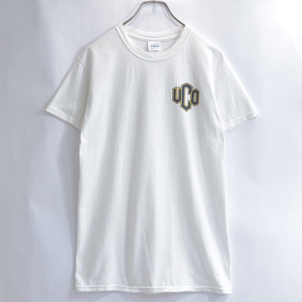 2019 GILDAN UCO カレッジロゴ デザイン 両面プリントデザイン Tシャツ
