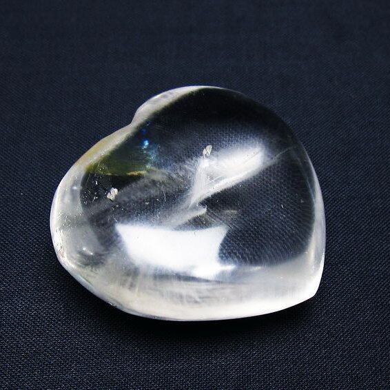 水晶 ハート置物 一点物 145-1606