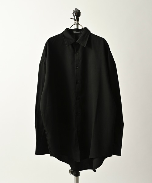 Revertical TR span BIG silhouette shirt (BLK) RV8206