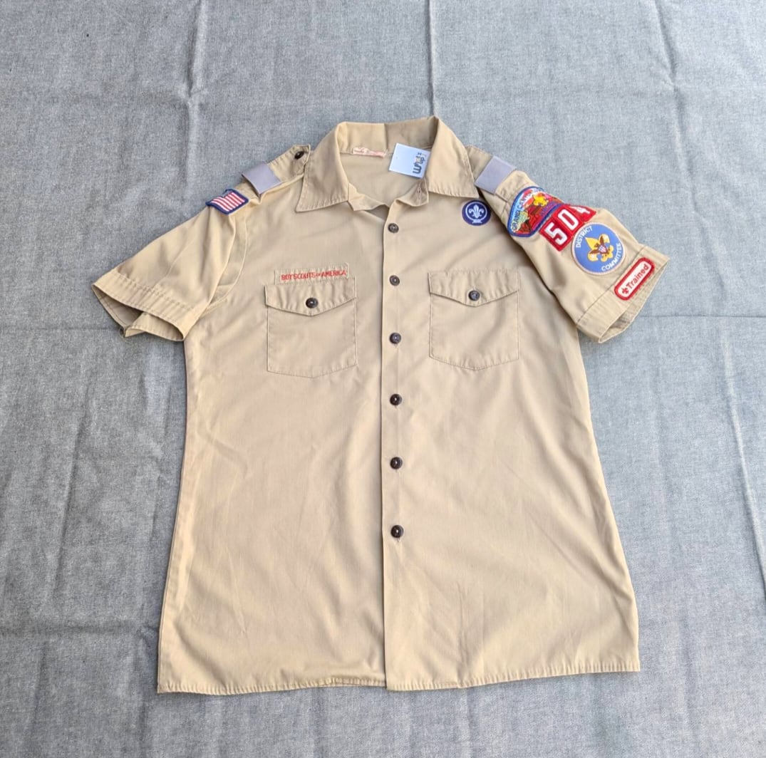 70s boy scouts shirt 小岩店