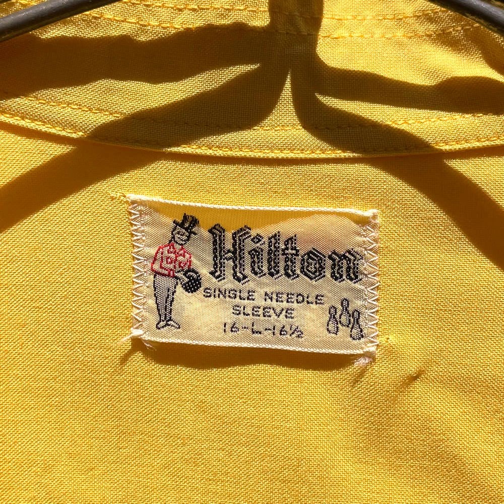 Hilton] Vintage Rayon Bowling Shirt [1960s-] Vintage Bowling Shirt