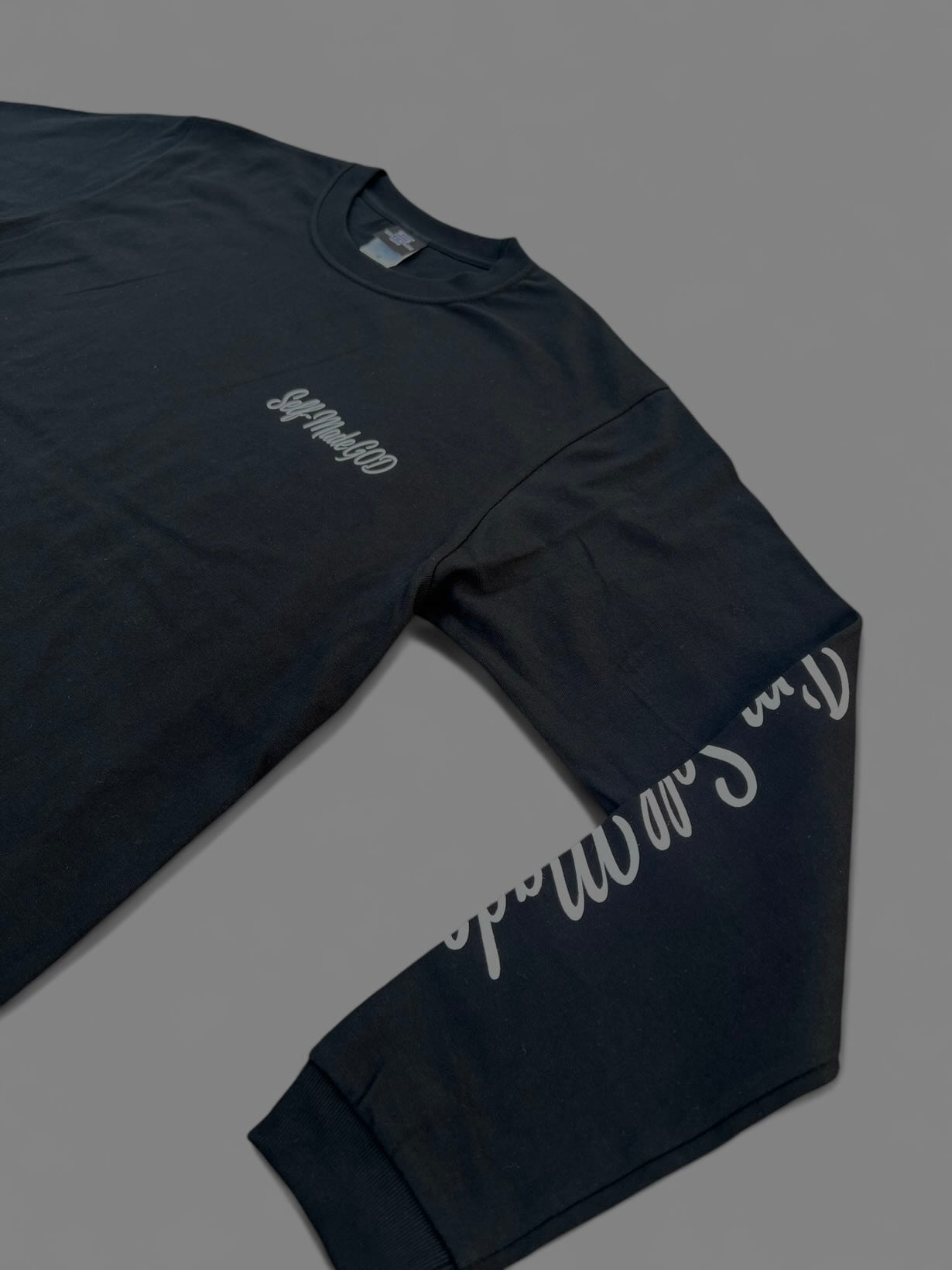 I.M SELF-MADE LONG TEE BLACK | SELF-MADE GOD