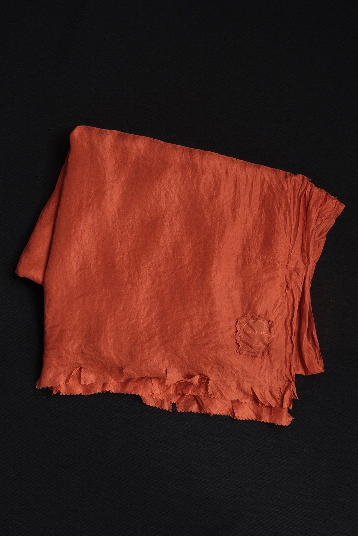 Chez VIDALENC SILK SCARF Brownie