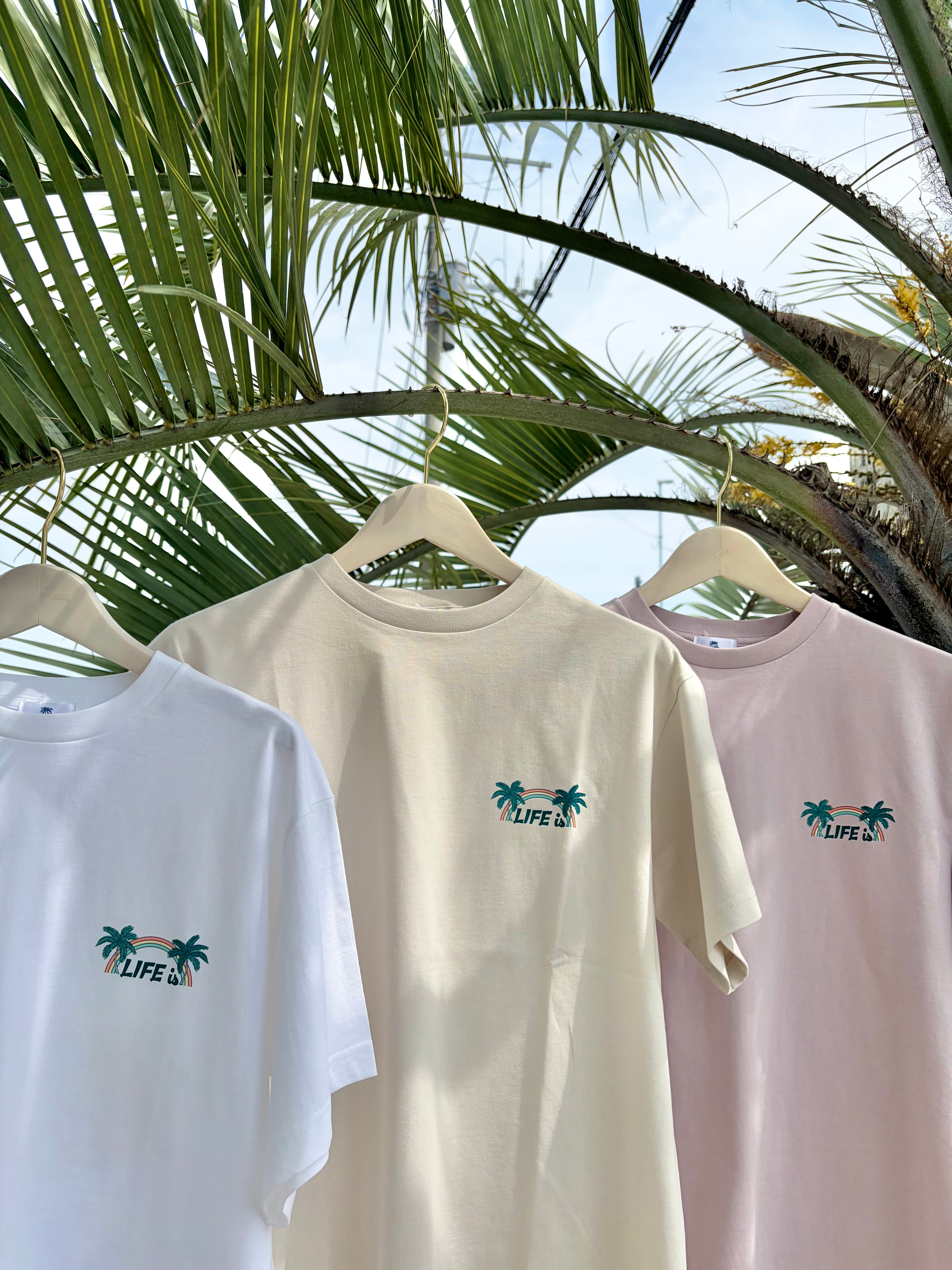 LIFE is×TAMOコラボTシャツ(パステルカラー)￥6,990(7,689)