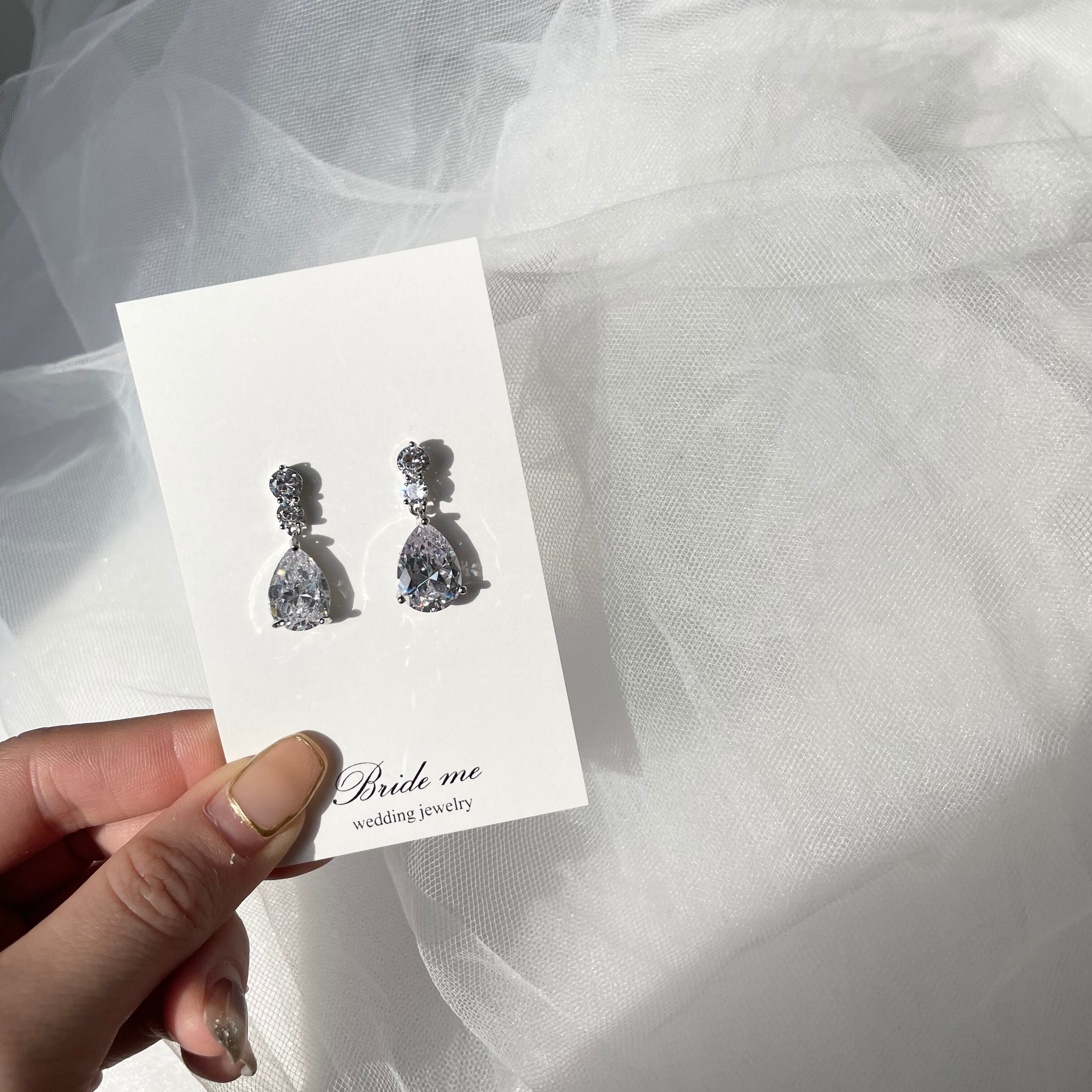 【ZP-62】キュービックジルコニア ピアス(レンタル)