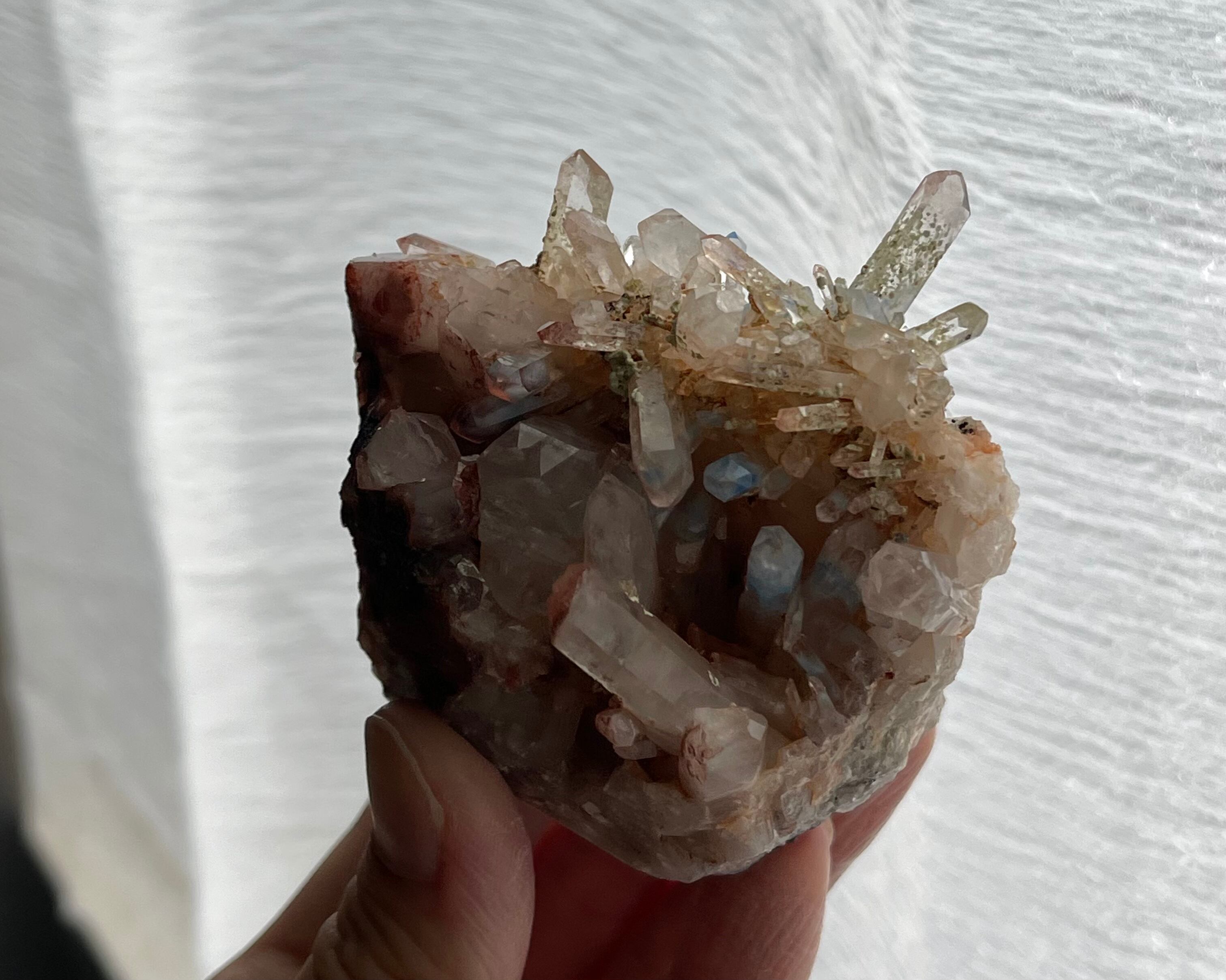 パパゴアイト / クォーツ【Papagoite in Quartz】南アフリカ産