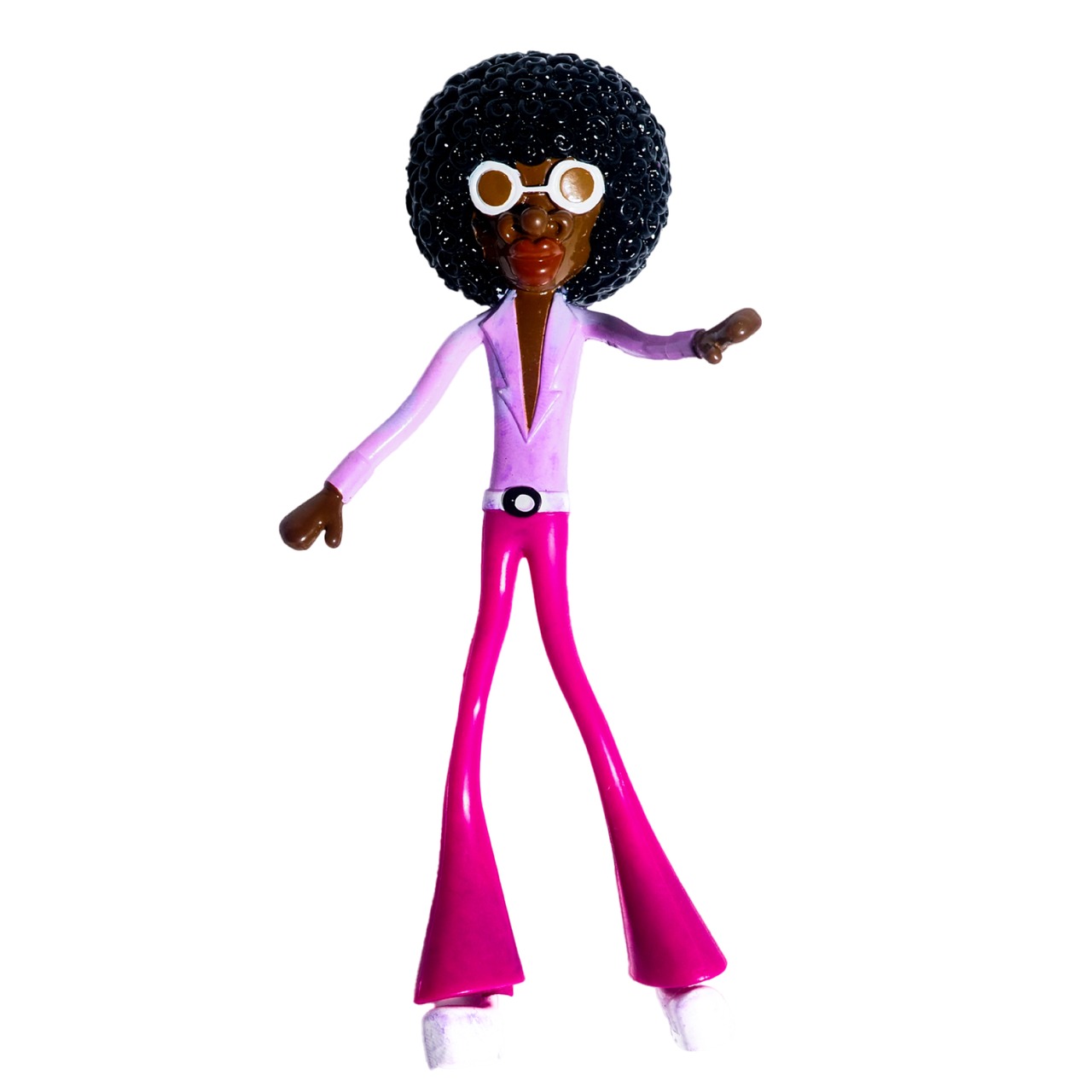 Wiggly Afro-Haired Doll Toy