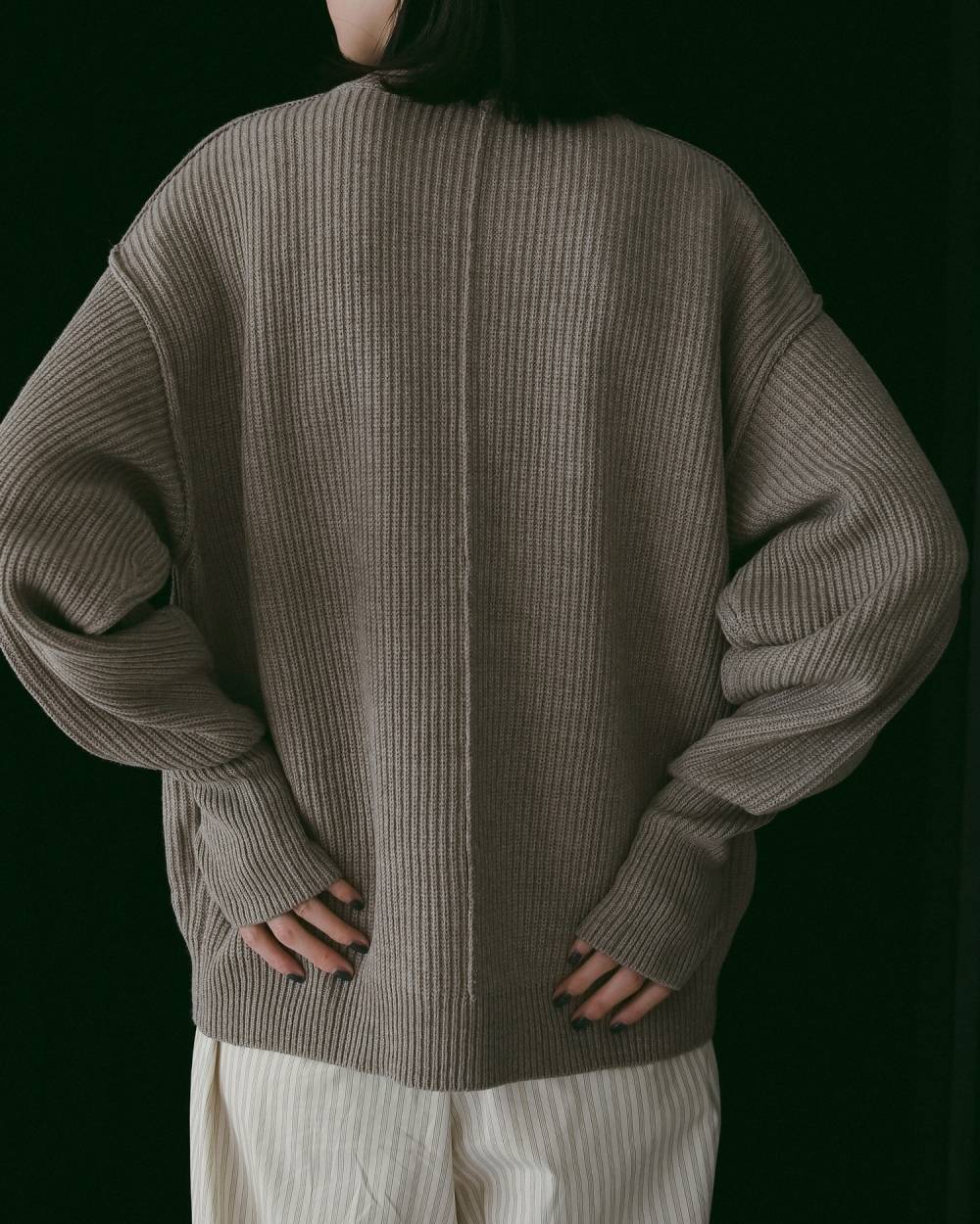 anuke 】Slit Rib Knit | valance 福井｜レディース セレクトショップ