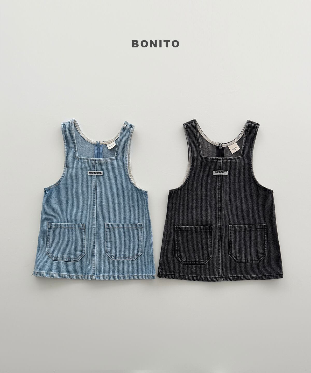 gold denim onepiece【BONITO】※9月中旬発送予定