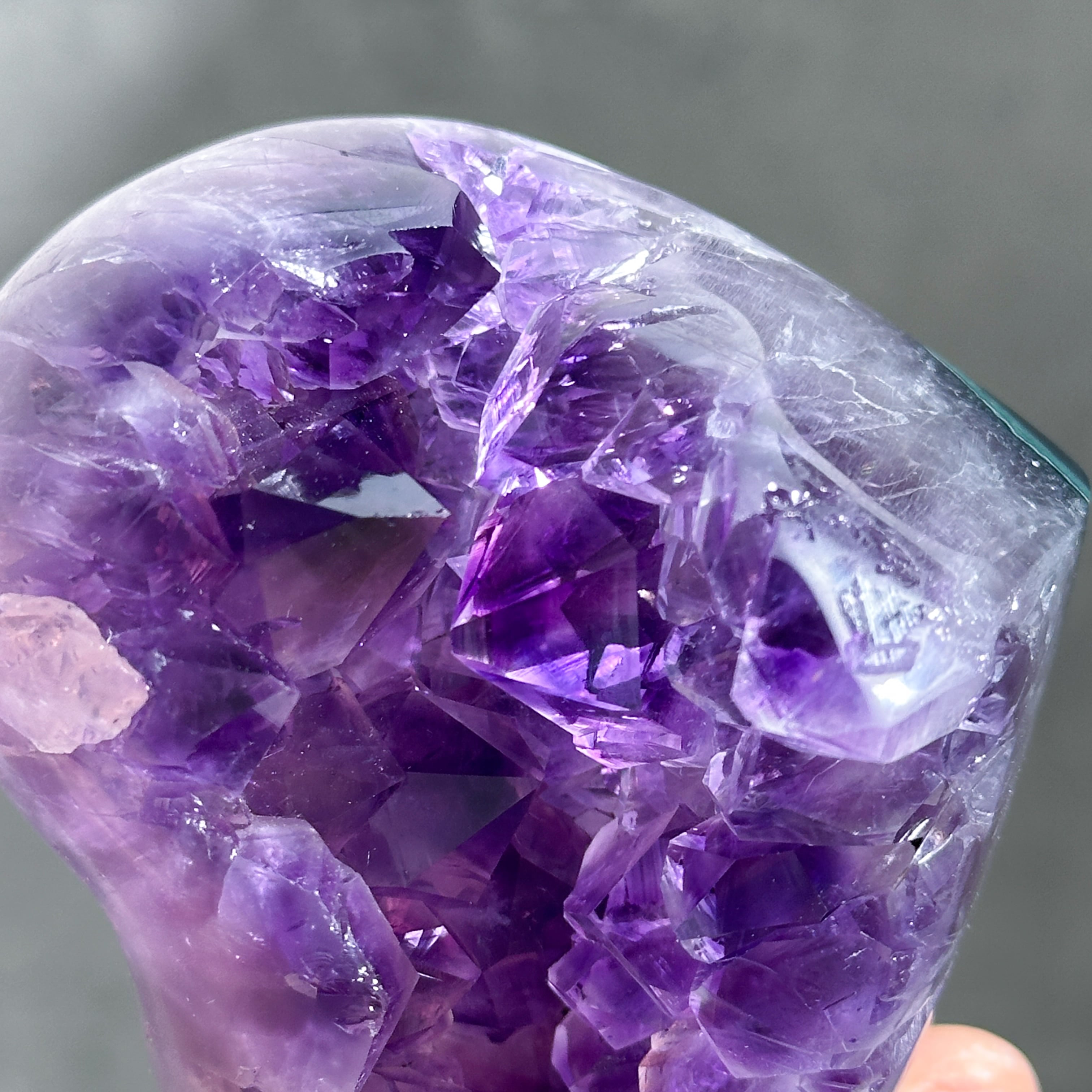 ウルグアイ産アメジスト ハート13◇ Amethyst ◇天然石・鉱石
