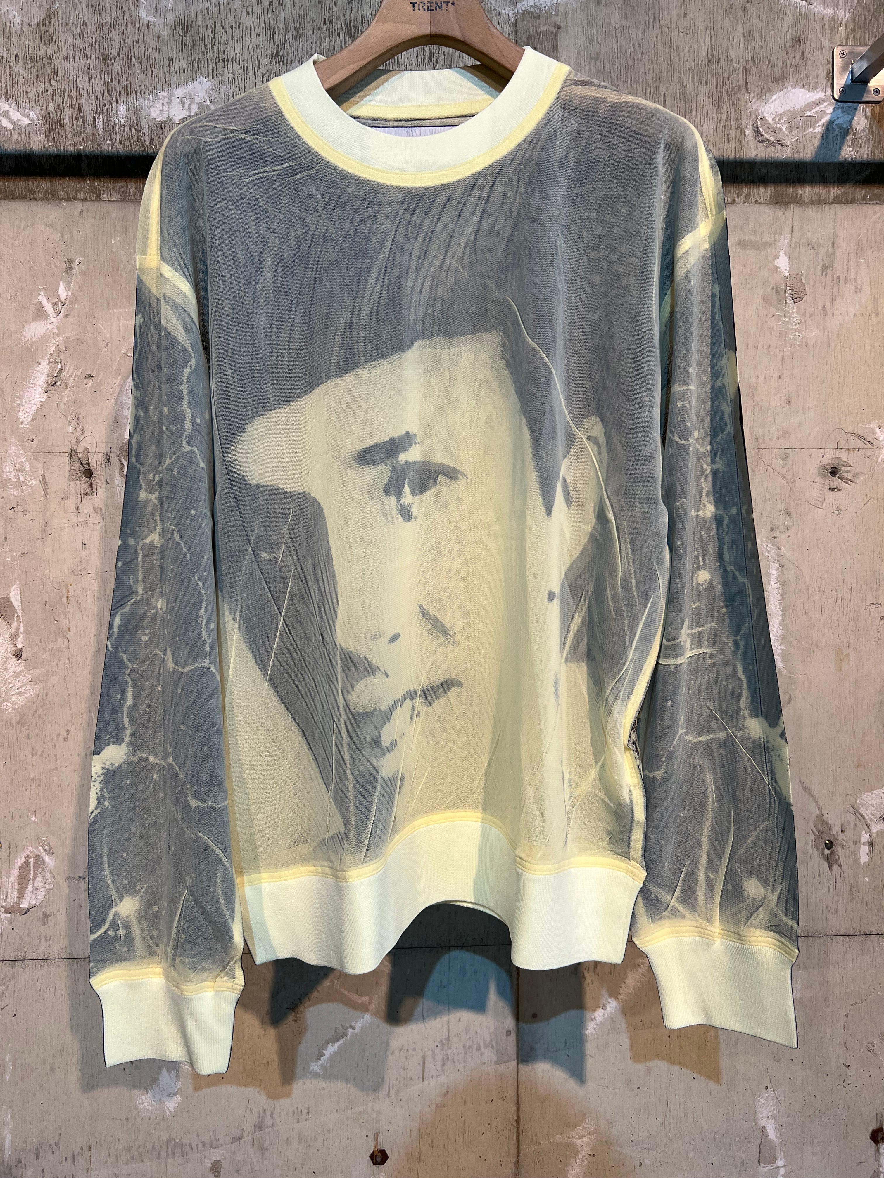 NKGW(エヌケージーダブリュ)/seethrough pullover print YELLOW 