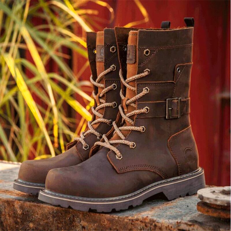 【新作】【送料無料】 冬の牛革ハイチューブロングハイブーツメンズシューズ快適な本革 靴 ウィンター 冬物 レザー 天然 10b350302859011