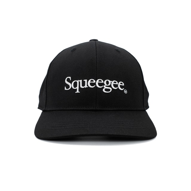 Squeegee embroidery logo 6 panel cap