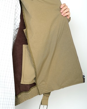 HED MAYNER "HIGH NECK ZIP UP BLOUSON 〔KHAKI〕"